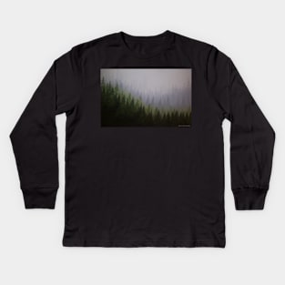 misty mountain Kids Long Sleeve T-Shirt